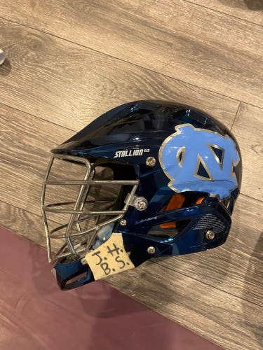 UNC Team Issued Blue Chrome Helmet