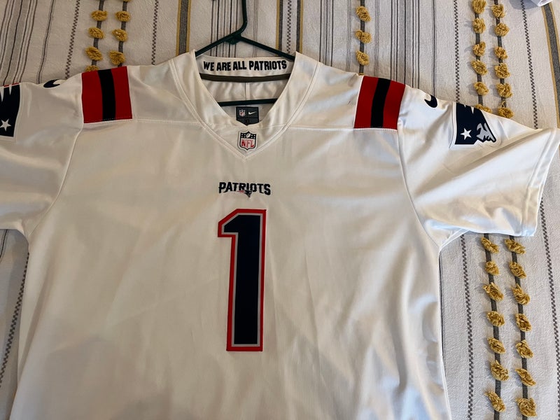 Newton #1 New England Patriots jersey