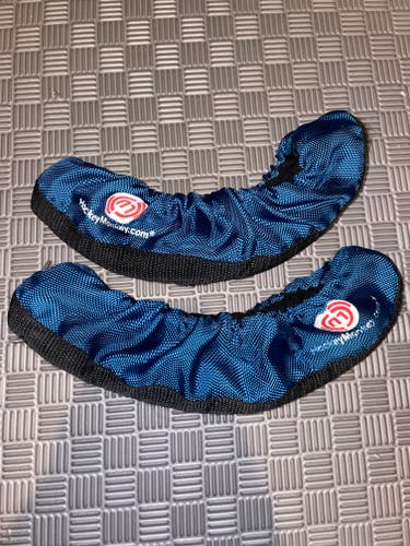 Senior Sized Hockey Skate Blade Guard Protectors Soakers Navy Blue