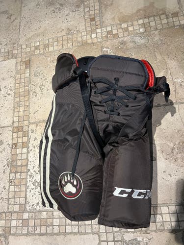 Senior New Large CCM HP45X Hockey Pants AHL Pro Stock, Brown