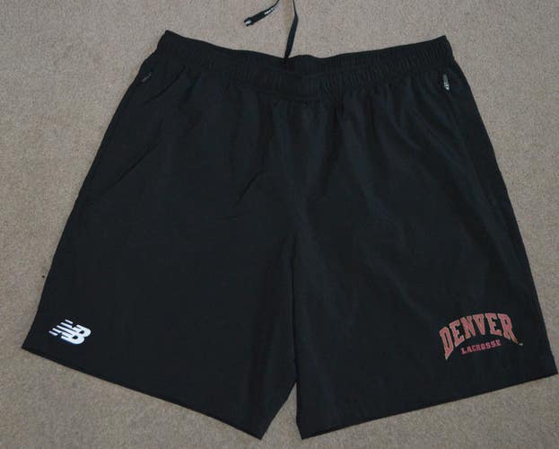 Denver Pioneers Lacrosse Team Issued New Balance Athletic Shorts w/ Pockets XL