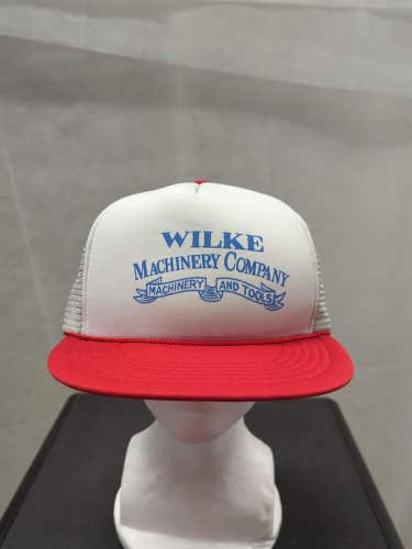 Vintage Wilkes Machinery Company Mesh Trucker Snapback Hat