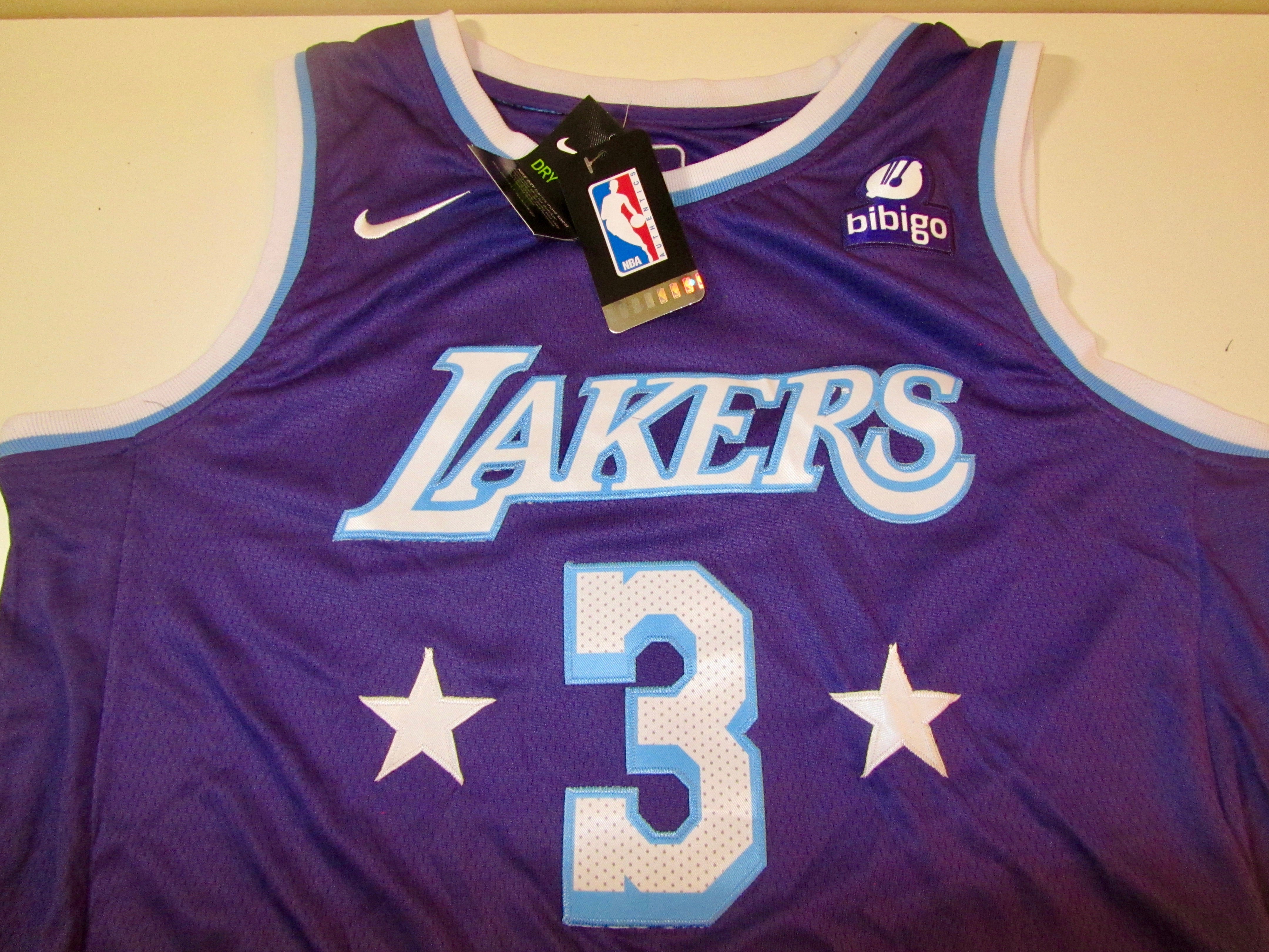 blue and purple lakers jersey