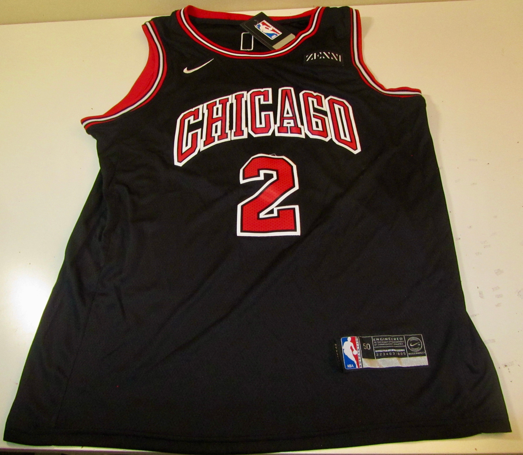 CHICAGO BLACK  BASKETBALL JERSEY Adult Men's New Size 50 Jersey LARGE #2