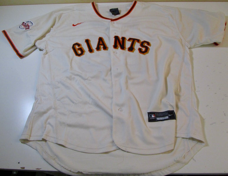 GIANTS CREAM COLORED BASEBALL JERSEY Adult Men's New Size 48 BUTTON UP Jersey MEDIUM #23