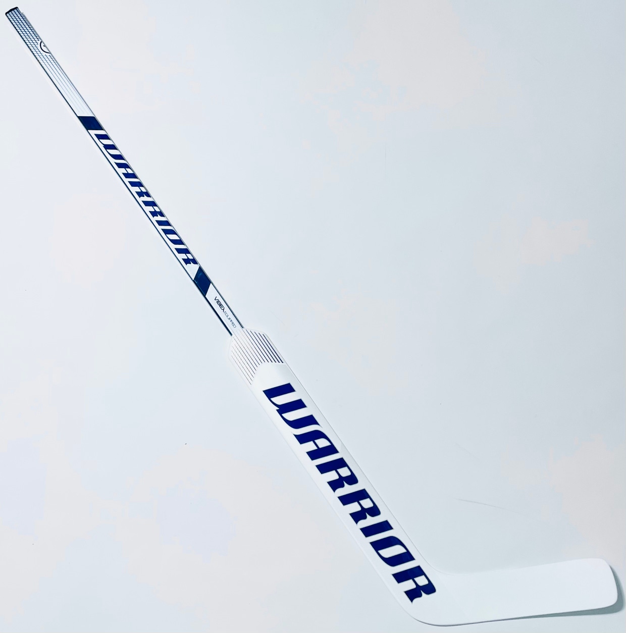 New Custom White/Blue Warrior Ritual V2 Pro+ Goalie Hockey Stick-26.5" Paddle (As Measured)