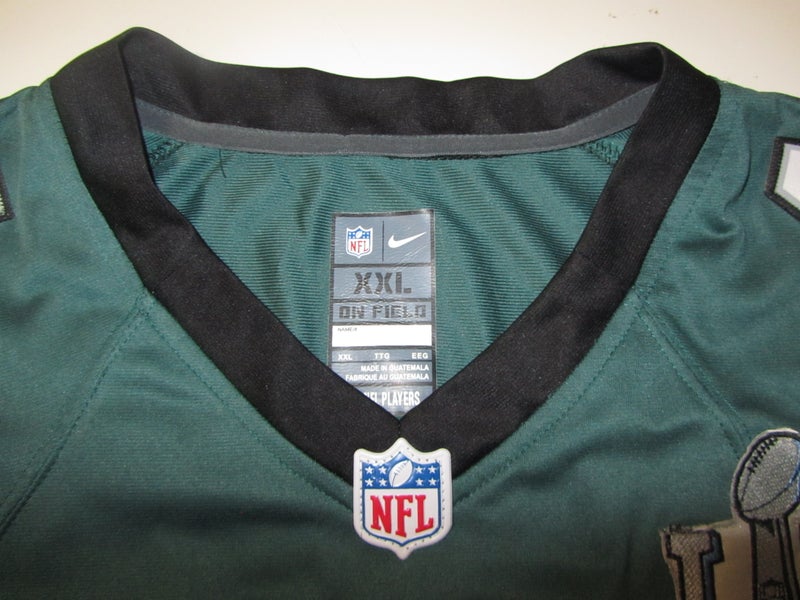 EAGLES CARSON WENTZ SUPER BOWL LII Adult FOOTBALL JERSEY #11 - PREOWNED XXL