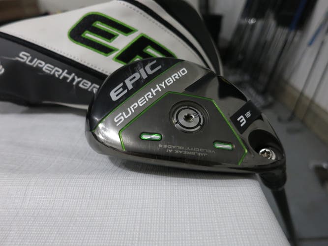 Callaway Epic Super Hybrid Rescue 3-iron - 18* - Stiff Flex Graphite - LH