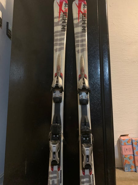 Used Men's 170 Volkl All Mountain AC 20  Unlimited Skis With Bindings