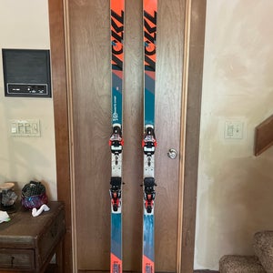 Volkl DH 213 R50 skis with marker 18 din bindings FIS legal men(-5cm rule) or women $375