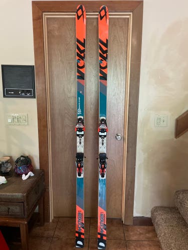 Volkl DH 213 R50 skis with marker 18 din bindings FIS legal men(-5cm rule) or women $375