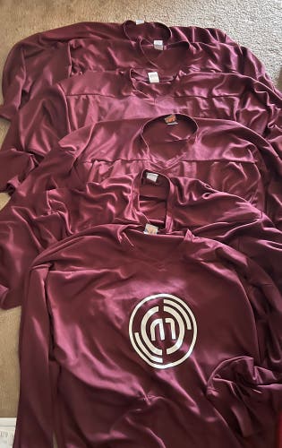 6 Warrior Practice Jerseys With Numbers (Large And XL)