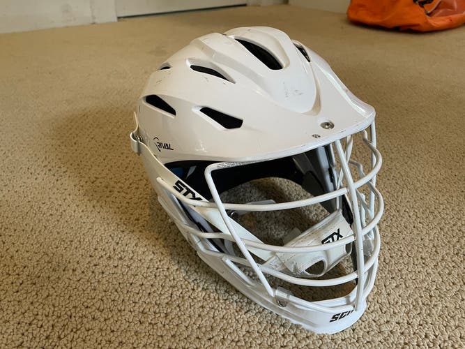 Like New All WHITE STX Rival Helmet