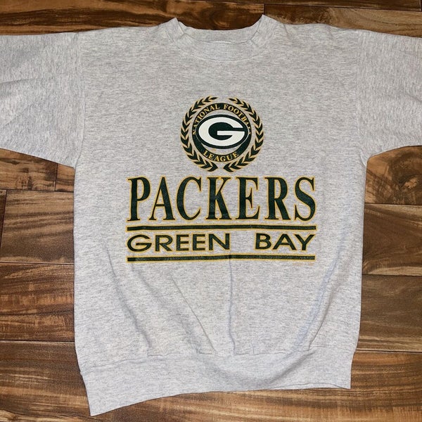 Vintage 90s Green Bay Packers Logo 7 Crewneck Sweatshirt Size M/L