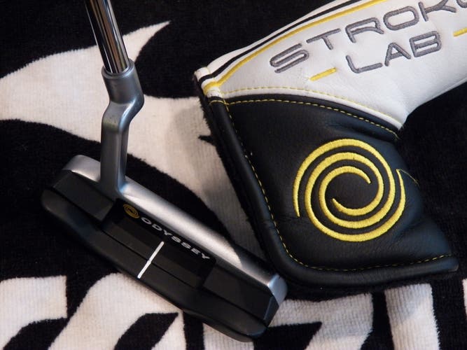 RIGHT HAND ODYSSEY STROKE LAB ONE GOLF PUTTER 34" FLAT CAT GRIP