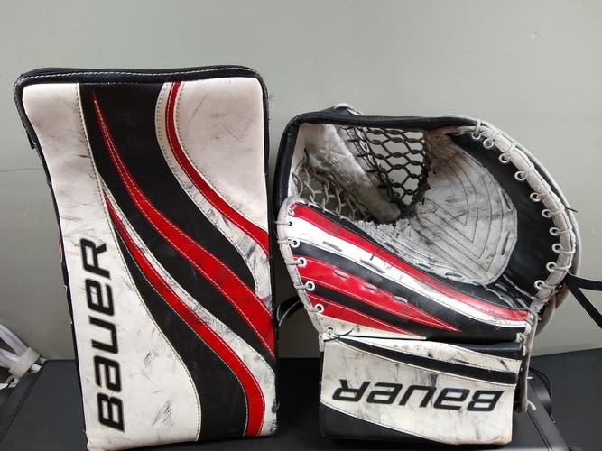Used Regular Bauer RX6 Glove & Blocker Set