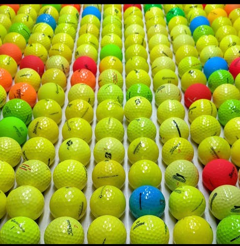 AAAA Refurbished Colored Golf Balls (50 Pack) Titleist, Callaway, Srixon, Taylormade