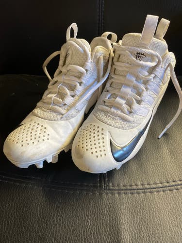 White Unisex Molded Cleats High Top Alpha Huarache 6 Pro