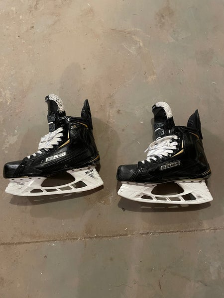 Used Bauer Extra Wide Width Pro Stock Size 9 Supreme 2S Pro Hockey Skates