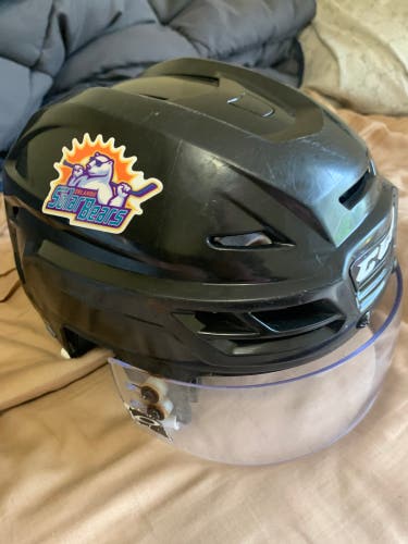 Orlando Solar Bears ECHL L Resistance helmet
