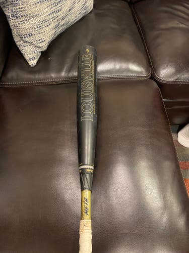 Used BBCOR Certified 2021 Louisville Slugger Composite Meta Bat (-3) 30 oz 33"