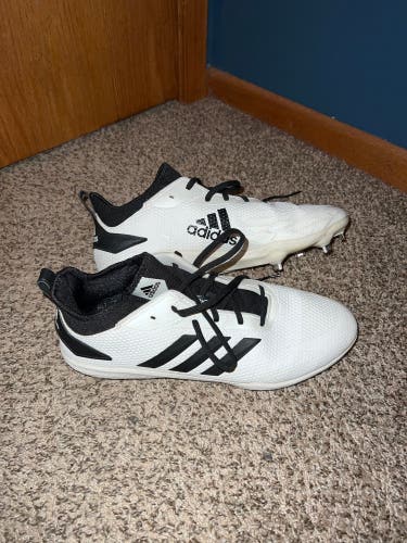 White Men's Metal Low Cut Adizero Afterburner