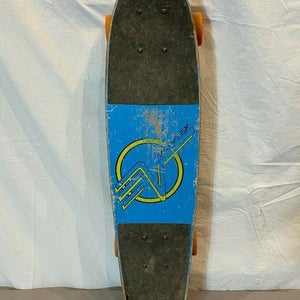 Vintage Early 1980s Variflex 7"x28" Complete Skateboard w/Guards Blue GREAT LOOK