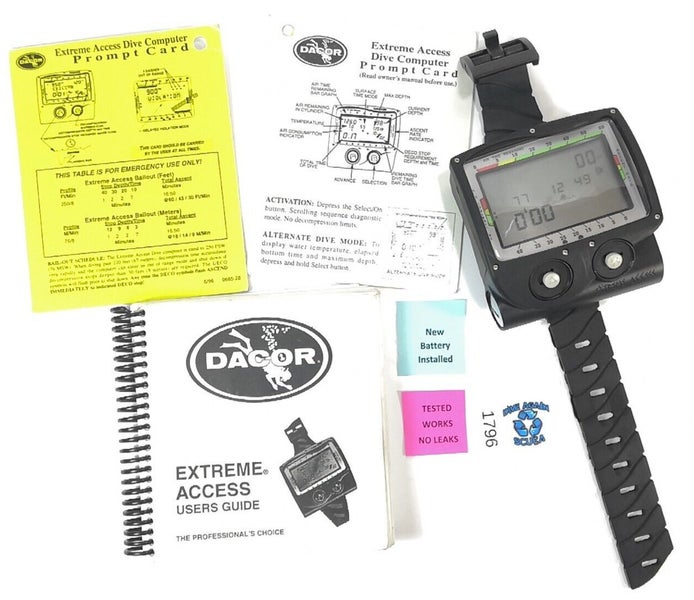Dacor Extreme Access Wrist Wireless Hoseless Scuba Dive Computer with