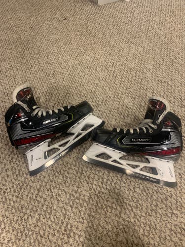 Used Bauer Regular Width Size 9.5 Vapor 2X Pro Hockey Goalie Skates