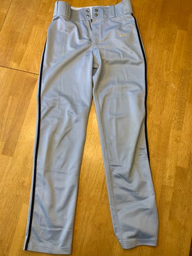Boy's Used XL Nike Baseball Game Pants -Gray