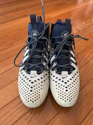Blue Men's Molded Cleats High Top