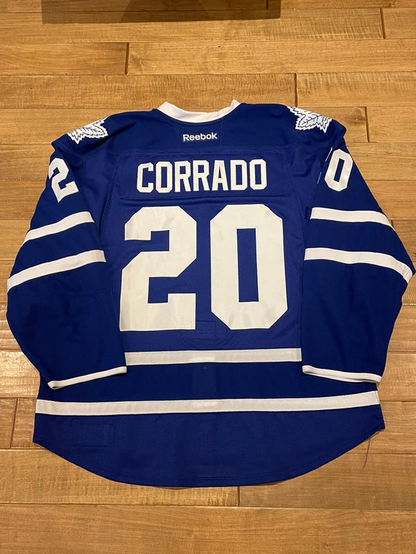 Frankie Corrado 2015-16 Toronto Maple Leafs Team Game Issued Jersey HHOF Patch 58