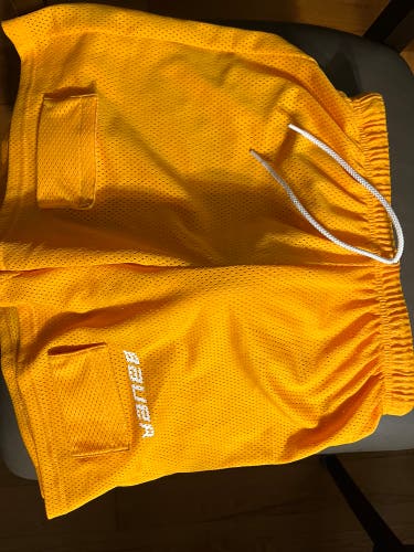 Bauer Jock Shorts with velcro sock holders. SIZE YOUTH L