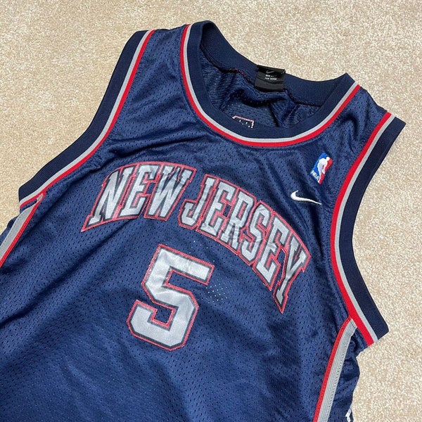 Jason Kidd New Jersey Nets Basketball Jersey Youth Large White NBA Kids  Boys*