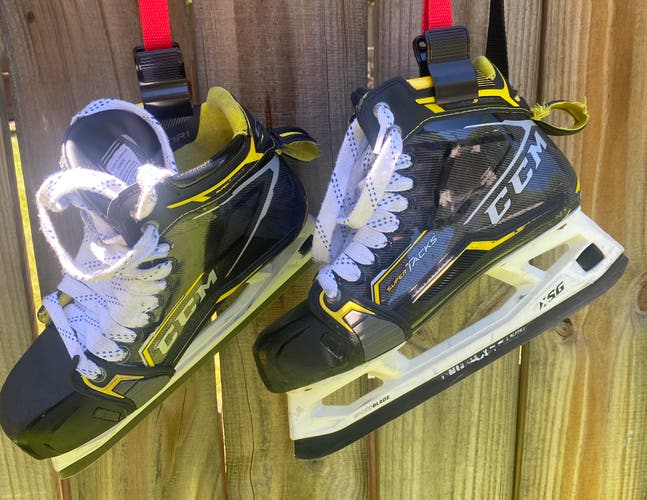 Used CCM Regular Width  Size 7.5 AS3 pro Hockey Goalie Skates