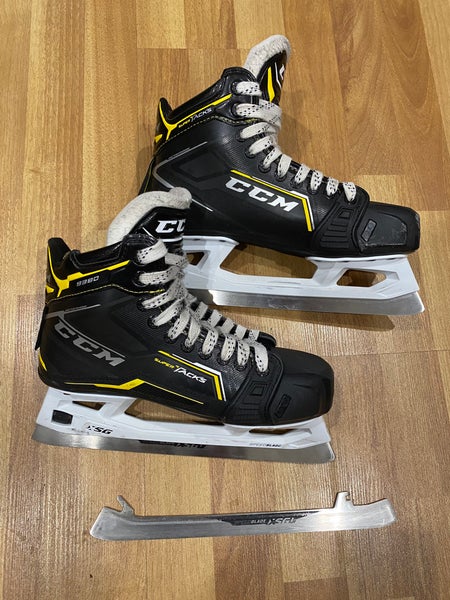 Used CCM Regular Width Size 7.5 Super Tacks 9380 Hockey Goalie Skates