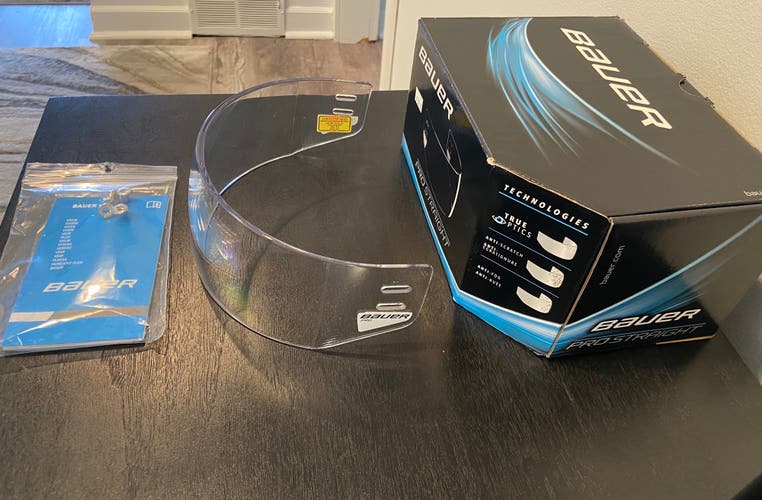 Bauer Visor Pro Straight Visor Clear