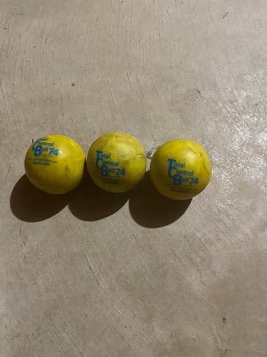 Baseballs Used  3 Pack Baseballs