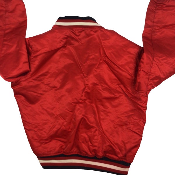 Vintage 90s Starter NBA Chicago Bulls Satin Bomber Jacket 