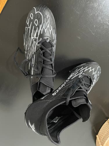 Black Adult New Men's Size 11.5 (Women's 12.5) Molded Cleats New Balance Low Cut Burn X Mid