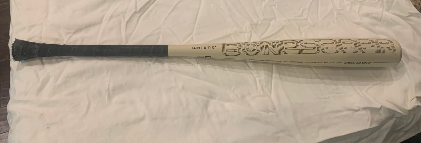 Used BBCOR Certified 2021 Warstic Alloy Bonesaber Bat (-3) 30 oz 33"