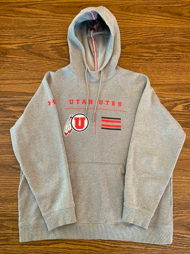 Utah Lacrosse Gray XL Under Armour Sweatshirt
