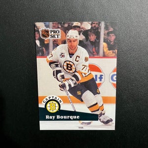 *MINT RAY BOURQUE 1991-92 NHL Pro Set Boston Bruins Hockey Card - English