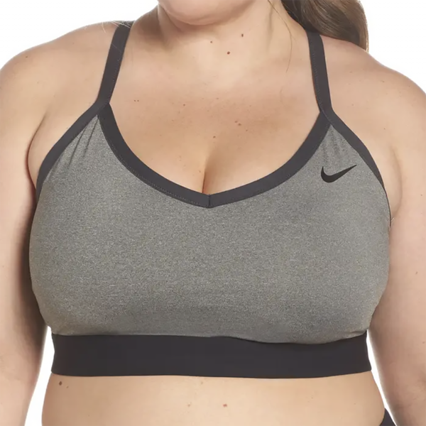 Nike Indy Women's Sports Bra Plus Size Dri-FIT Gray Anthracite Black Size  1X
