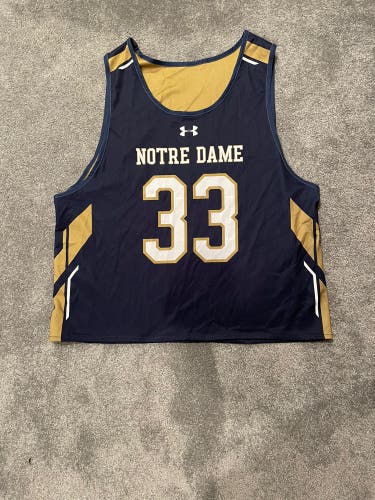 Notre Dame Lacrosse Reversible Practice Pinnie #33