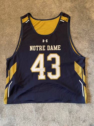 Notre Dame Lacrosse Reversible Practice Pinnie #43