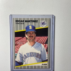1989 Fleer Edgar Martinez #552 Baseball Card