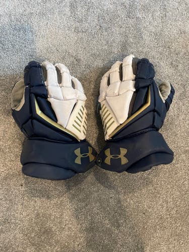 ND Under Armour Engage II Lacrosse Gloves