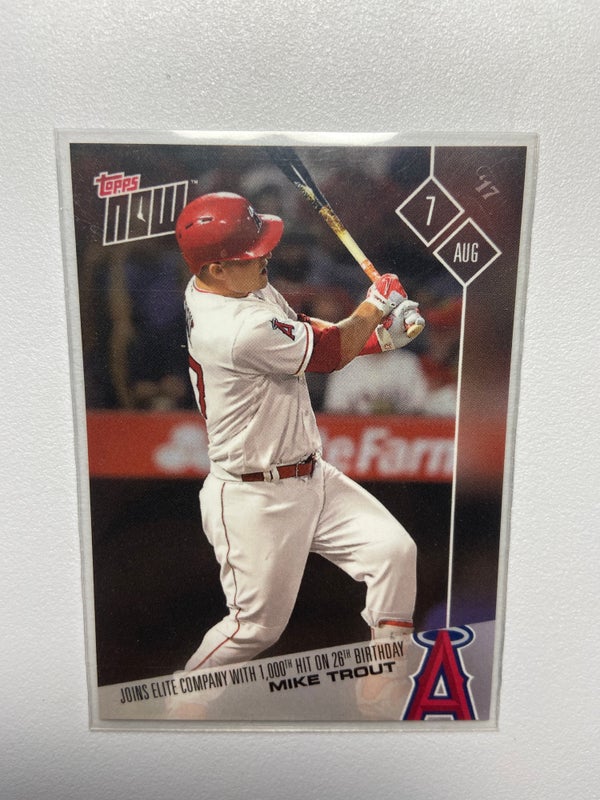Topps Mike Trout 1000th Hit Baseball Card