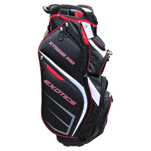 Tour Edge Exotics Xtreme Pro Deluxe Cart Bag 15 Way Colors Golf Bag Cart Strap